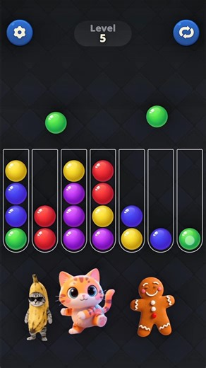 Ball Sort Puzzle Level #shorts #youtubeshorts #shortsvideo #viralshorts #gaming