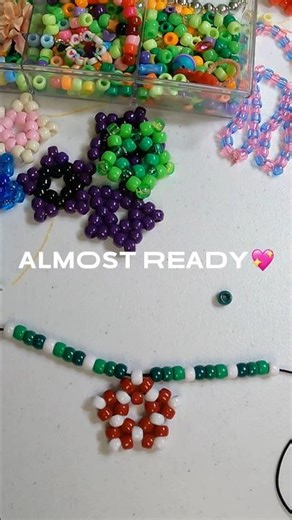 Winter Theme Kandi Necklace Idea ❄️ | Frosty Beaded Jewelry Tutorial