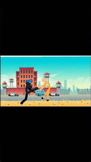 Stickman Police Stops Prison Escape 😱 | Epic Fight Animation