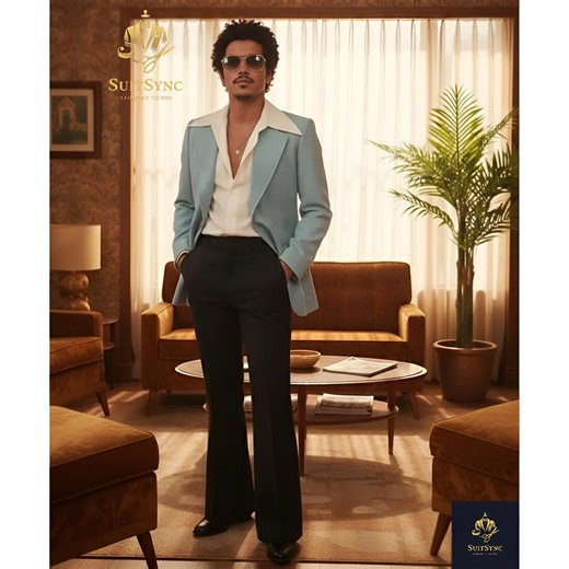 70s Powder Blue Suit for Men Retro Style Party Suit Gift for Him Retro Wedding Outfit - Etsy