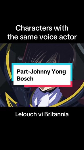 Characters with the same voice actor: Johnny Yong Bosch edition #codegeass #anime #bleach #devilmaycry #sailormoon #persona5 #mortalkombat #durarara #naruto #jojosbizarreadventure #persona4 #onepiece #sabo #lelouch #ichigo #demonslayer #fyp #voiceactor #tiktok