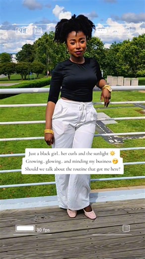 Just a black girl, her curls, and the sunlight 🌞 #naturalhair