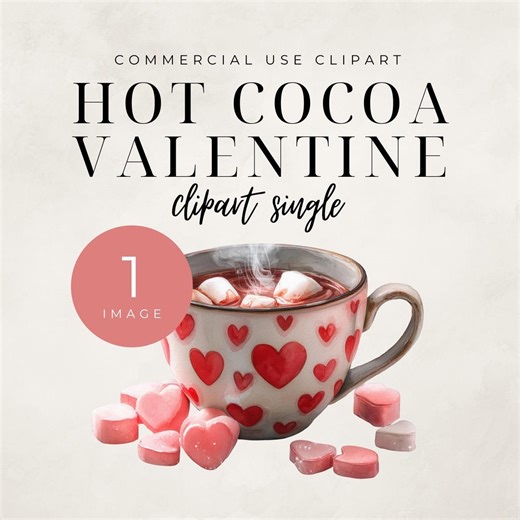 Valentine Hot Cocoa Clipart, Watercolor Mug PNG, Candy Hearts Clip Art, Cozy Warm Winter Drink, Valentines Day Chocolate, Sweet Marshmallows - Etsy