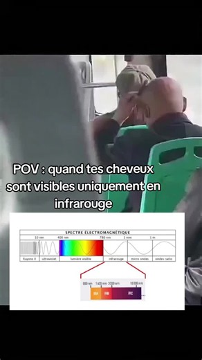 Capelli visibili solo in infrarosso: il POV che non ti aspetti