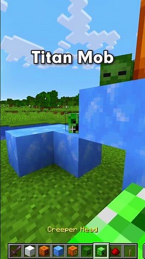Minecraft How To Spawn TITAN MOB! 😮 #shorts