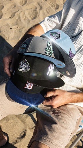 Hat Club just dropped TREASURE! Will you find it?! 👀✨ Get a closer look to Marine Metallics, 12 Ocean Inspired @neweracap 59FIFTY’s that have brand NEW metallics with insane details 🔥 | Hat Club