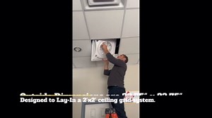 2'x 2' Ceiling Tile Fan/LED Light with Remote