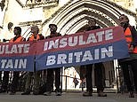 Insulate Britain protest over injunctions banning activists from blocking roads.