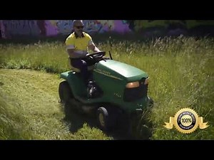 John Deere and How to cut and mulch tall grass