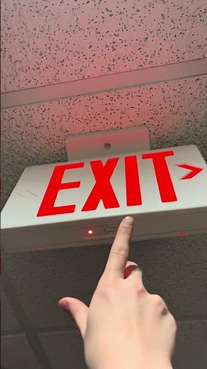 Testing a exit sign #exitsign