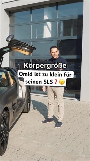 Omid ist zu klein für seinen SLS #omidmouazzen