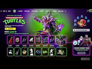 Fortnite TMNT BATTLE PASS! (Full Showcase)