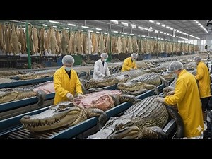 Inside the Crocodile Leather Factory From Farm to Luxury Item Full Process