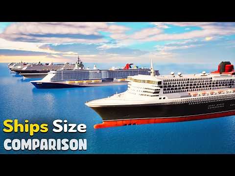 SHIPS Size Comparison | 3D Animation