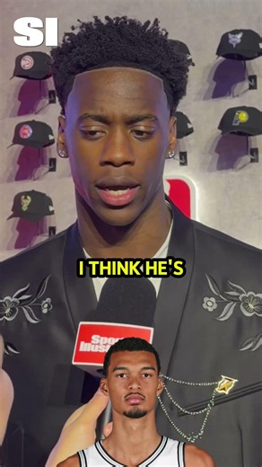 Future NBA Star AJ Dybantsa Wants to Put Wemby on a Poster 👽 #wemby #ajdybantsa