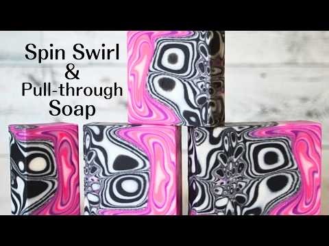 Spin swirl and pull-through Soap Making - Soap Challenge Club