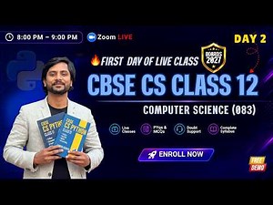 Second Day Live | CS Class 12 Batch (Python + MySQL + Networking) | CBSE 2027 Boards