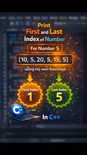 know first and last 🙀😱position of N user given in C++#coding#programming