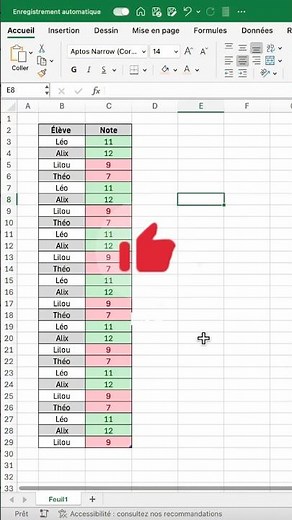 Mise en forme conditionnelle : mettre en surbrillance des cellules automatiquement dans Excel #excel
