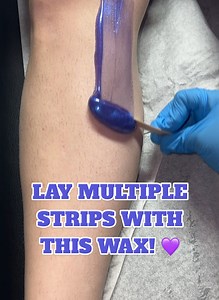 A GOOD HARD WAX FOR LAYING DOWN MULTIPLE WAX STRIPS! Wax-life Pure Wax was built for this! 💜#fyp #esthetician #pure #wax #waxing #foryoupage #satisfying #waxlife #fblifestyle #reelsvideo | Waxing Queen