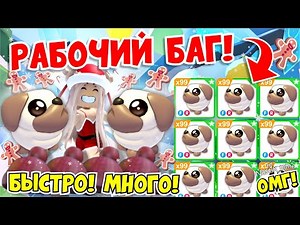 WORKING BUG!😱 HOW TO QUICKLY GET A LOT OF NEW PUGS AND HATS IN ADOPT ME!🐶🎄NEW ADOPT ME UPDATE