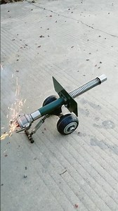 Epic Mini Cannon Shoots, DIY Project Metal Artillery Firecracker Launcher #toyswarrior #gift #shorts