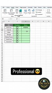 Checkbox Status in Excel💥💯🚀 #Excel #exceltips #fblifestyle #shorts #Microsoft | DK TECH Computer GYAN