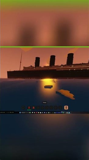Titanic's Ghostly Voyage: Sunset Secrets of the Deep #shorts
