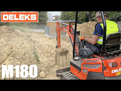 DELEKS® M180 - 1.8Ton Miniexcavator - KUBOTA engine - Field Tests on Construction Site - 1