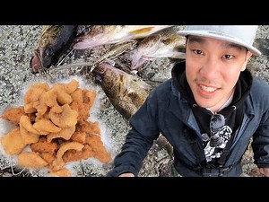 Walleye Fish Fry Shore Lunch on the Lake (Catch Clean and Cook)