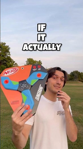 Throwing The Jankiest Nerf Boomerang Ever 🪃😵‍💫 #boomerang #funny #nerf #boomerangs