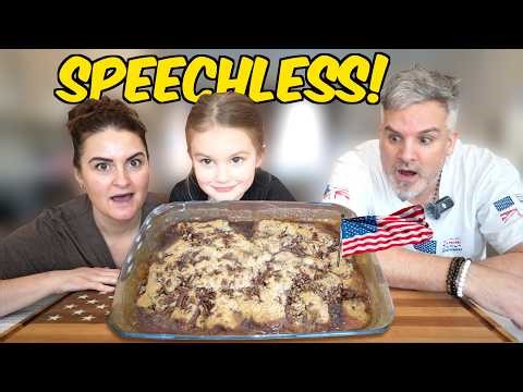 Brits Try Pecan Pie Cobbler for the First Time… and we were completely SPEECHLESS. 🇬🇧🥧🇺🇸