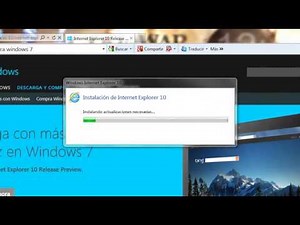 Como Instalar Internet Explorer 10 En Windows 7 ....