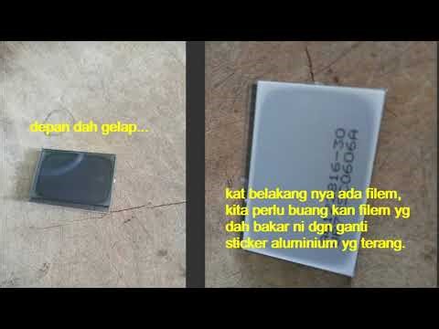 243. AC Remote Screen Display Bakar jadi gelap, mari cuba baiki terang kan screen diaplay ia.