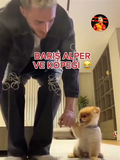 Barış Alper Yılmaz Köpeğine Horon Öğretiyor😂 #galatasaray #football #ultraslan