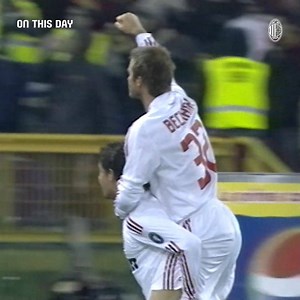 #OnThisDay in 2009, David Beckham’s right foot delighted Serie A for the first time 👑 #SempreMilan | AC Milan