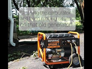" DIY" My generator is only running on half choke!