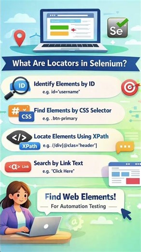 What are Locators in Selenium | #seleniumtips #qainterview #qacareer #sdet #qaengineer