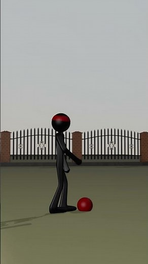 First Ever 3D Stickman Animation | Ball with Stickman 😳