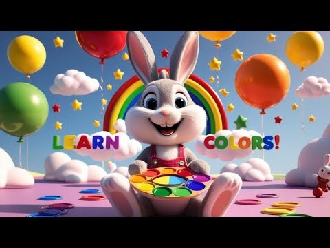 "🐰🎨 Learn Colors with the Catchy Rabbit Song! Perfect for Toddlers! 🌈🎶"