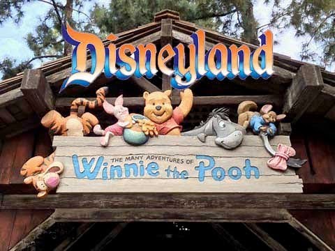Winnie the Pooh ride. Disneyland California, full ride.