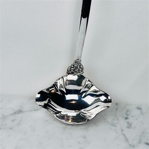 Wallace Heritage Silverplate Ladle Vintage Ornate Soup Punch Serving Spoon Holiday Entertaining - Etsy
