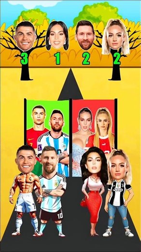 "Messi vs Ronaldo Choice Game - Final Score Will Shock You! 🤯"#shorts
