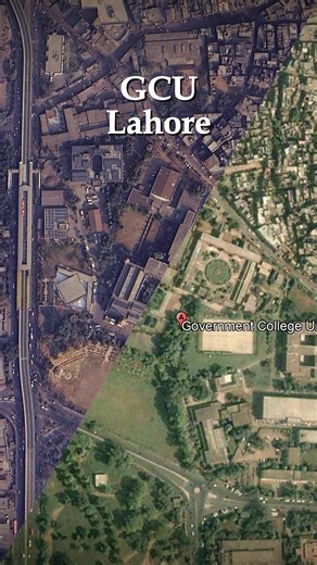 Government College University Lahore then vs now 🎓🏛️🇵🇰 One of Pakistan’s most historic institutions, surrounded by a city that never stops growing.#GCU #Lahore #Pakistan #ravian #FYP