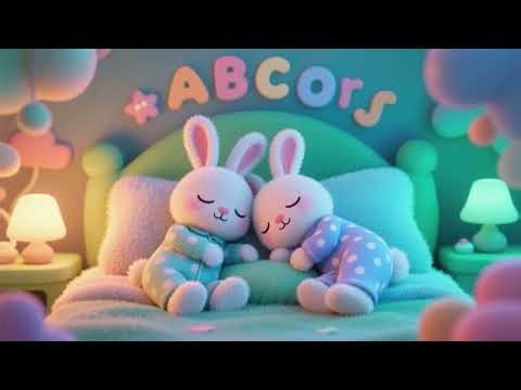 ABC-Lied mit den schlafenden Hasenfreunden 🐰🌙🔤 | Sanftes Kinderlied