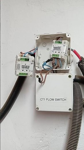 Relays used in fire alarm Edwards EST3 intelligent system to monitor water flow in a pipe