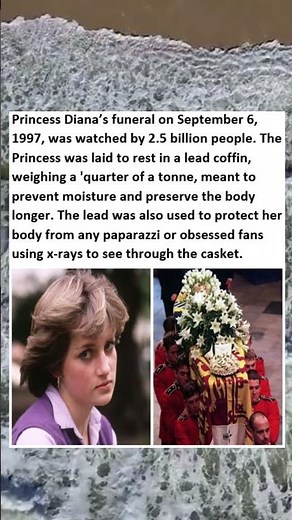 The real reason why Princess Diana's coffin was filled with lead