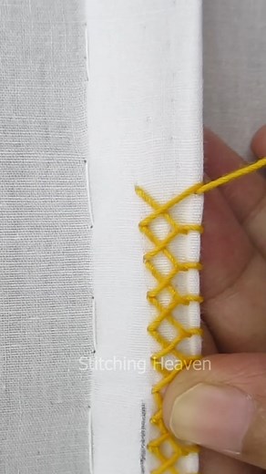 🔥Most popular💚 borderline embroidery tutorial🔥 #reels #embroidery #border #viralvideo #relax #reels2024 #cute #sewingproject #tricks #satisfying #reelsfb #viral #useful #viralreels #facebookreels #reelsviral #tutorial #support #trending #diy | Stitching Heaven