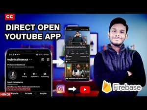 Create Dynamic Link using Firebase - Open Instagram link Direct YouTube App | Hindi
