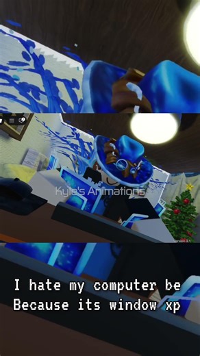 i hate my computer because it window xp #roblox #kylianimation